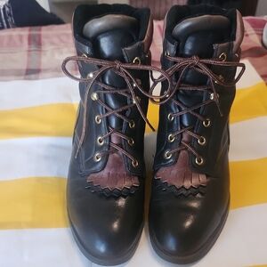 Laredo Black and Brown Western Boots